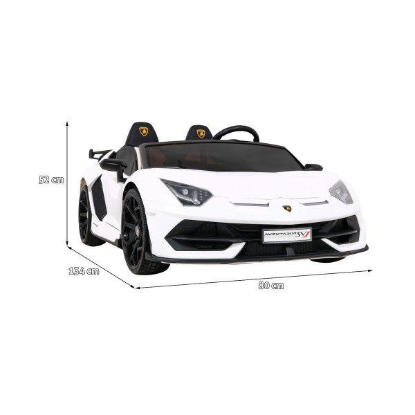 Автомобіль на акумуляторі для дріфту двомісний Lamborghini SVJ DRIFT, білий