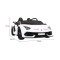 Автомобіль на акумуляторі для дріфту двомісний Lamborghini SVJ DRIFT, білий