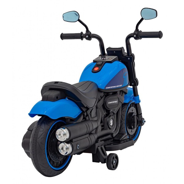 Мотоцикл на акумуляторі Chopper FASTER, блакитний