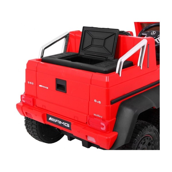 Джип на акумуляторі шестиколісний 6x6 Auto Mercedes G63, червоний 