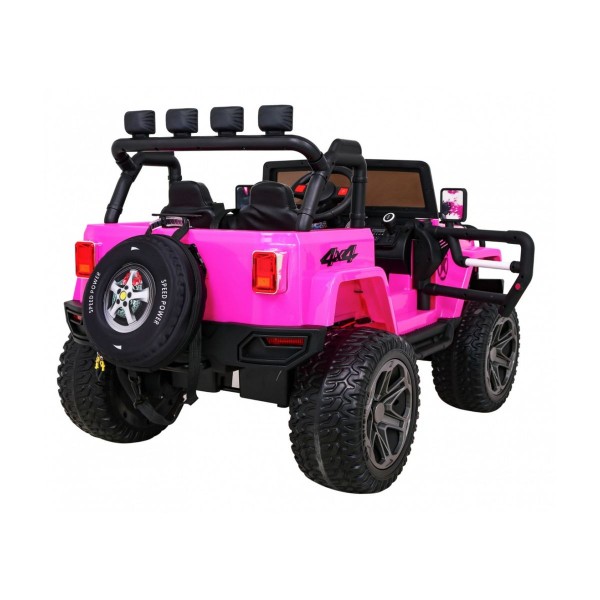 Джип на акумулятор 4x4 Ramiz Monster, рожевий