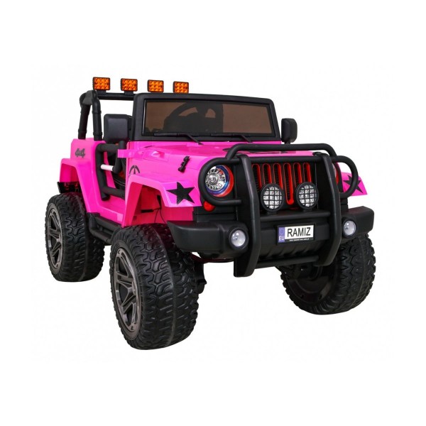 Джип на акумулятор 4x4 Ramiz Monster, рожевий