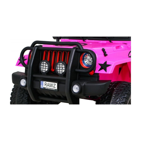 Джип на акумулятор 4x4 Ramiz Monster, рожевий