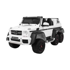 Джип на акумуляторі 6x6 шестиколісний Mercedes G63, білий
