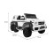 Джип на акумуляторі 6x6 шестиколісний Mercedes G63, білий