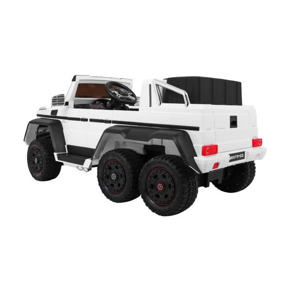 Джип на акумуляторі 6x6 шестиколісний Mercedes G63, білий