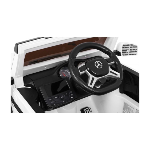 Джип на акумуляторі 6x6 шестиколісний Mercedes G63, білий