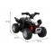 Квадроцикл на акумуляторі Quad Honda 250X TRX, чорний