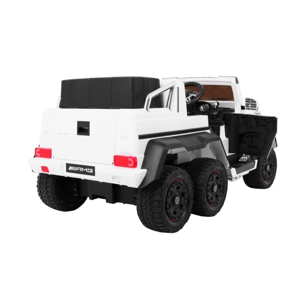 Джип на акумуляторі 6x6 шестиколісний Mercedes G63, білий