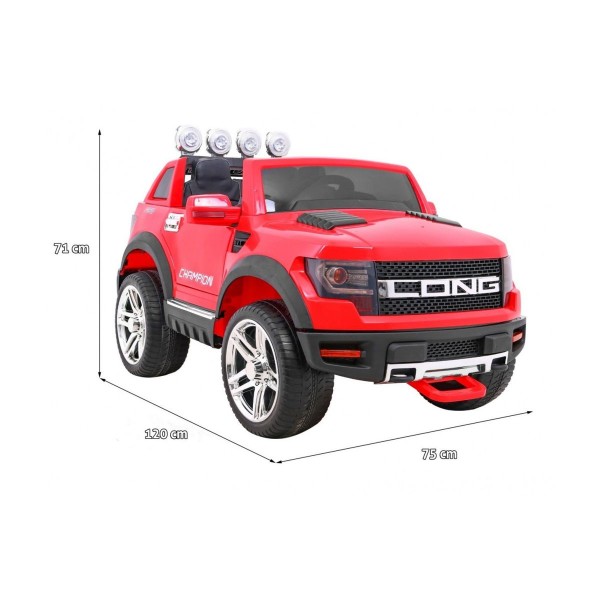 Джип на акумулятор Ramiz LONG, червоний