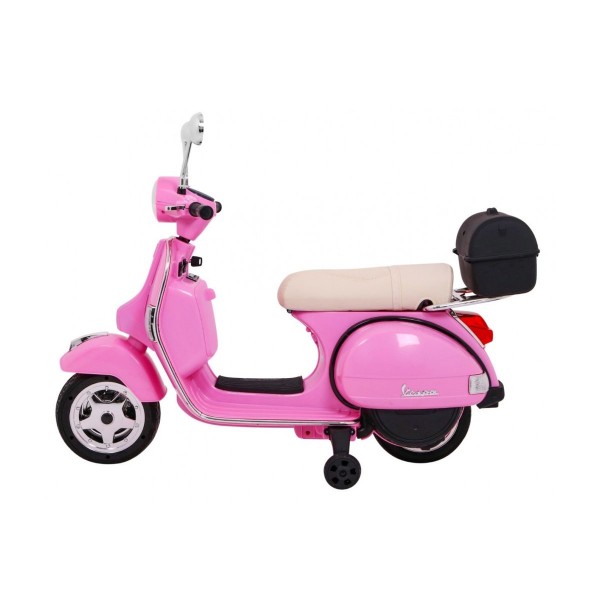 Дитячий скутер на акумуляторі Skuter Vespa, рожевий