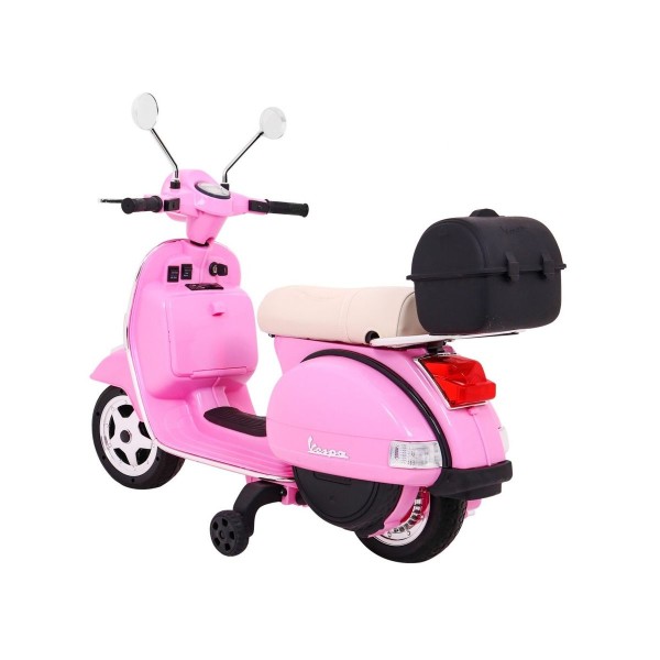 Дитячий скутер на акумуляторі Skuter Vespa, рожевий