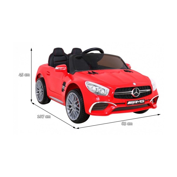 Автомобіль на акумуляторі Mercedes Benz AMG SL65 S, червоний