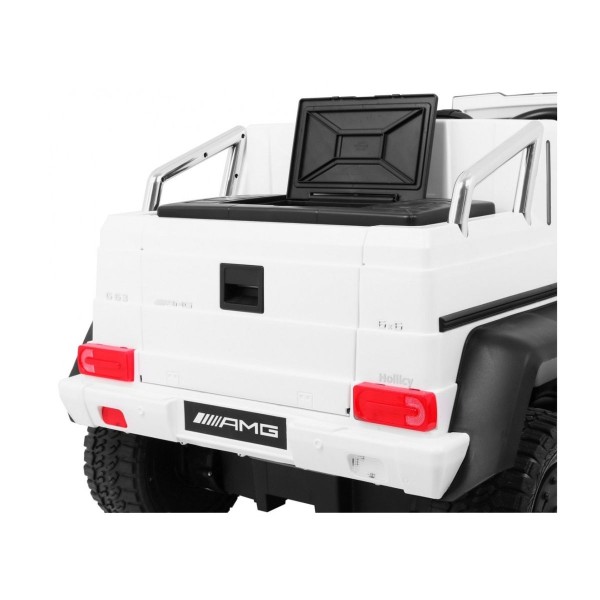 Джип на акумуляторі 6x6 шестиколісний Mercedes G63, білий