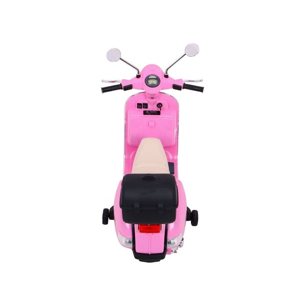 Дитячий скутер на акумуляторі Skuter Vespa, рожевий