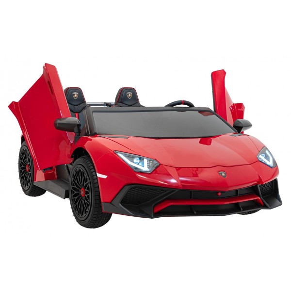 Автомобіль на акумуляторі двомісний Lamborghini Aventador SV Strong, червоний