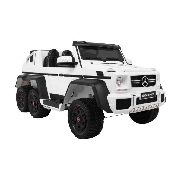 Джип на акумуляторі 6x6 шестиколісний Mercedes G63, білий