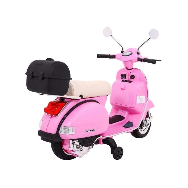Дитячий скутер на акумуляторі Skuter Vespa, рожевий