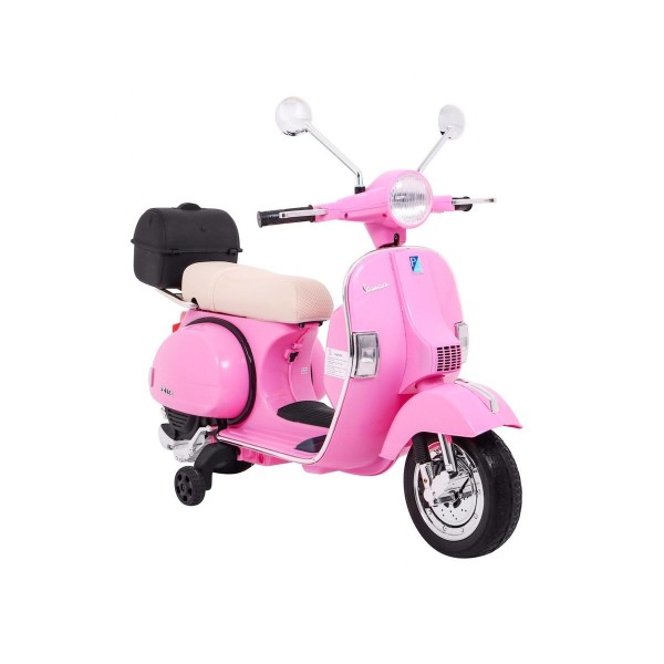 Дитячий скутер на акумуляторі Skuter Vespa, рожевий