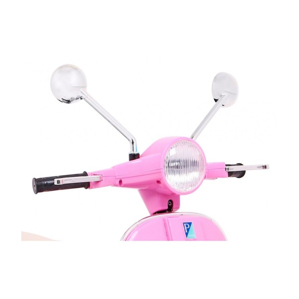 Дитячий скутер на акумуляторі Skuter Vespa, рожевий