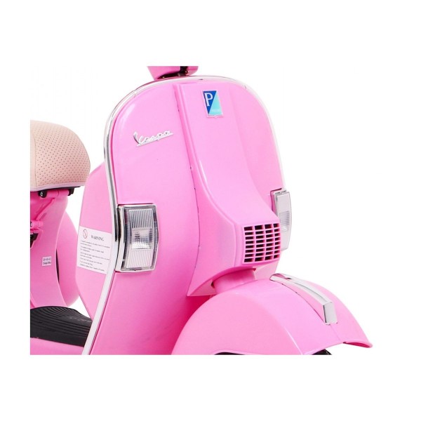 Дитячий скутер на акумуляторі Skuter Vespa, рожевий