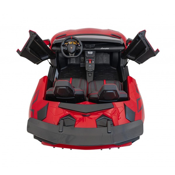 Автомобіль на акумуляторі двомісний Lamborghini Aventador SV Strong, червоний