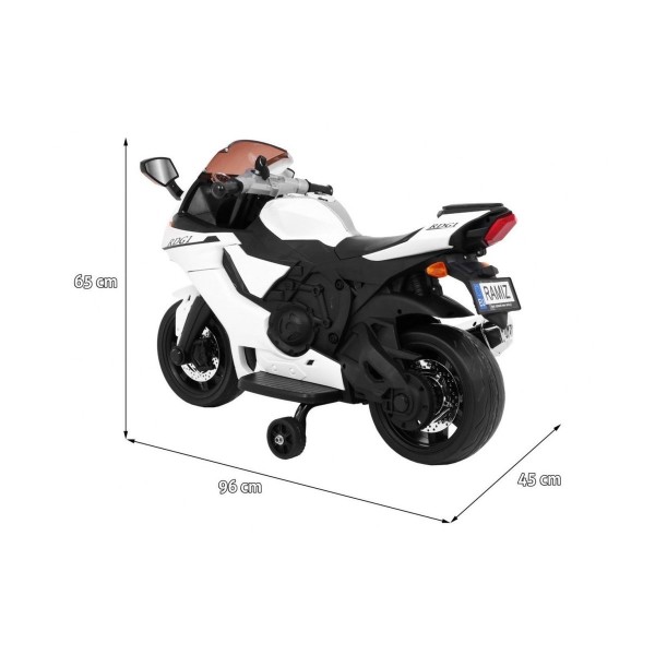 Мотоцикл на акумулятор Ramiz R1 Superbike, білий