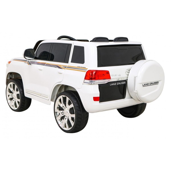 Джип на акумуляторі Toyota Land Cruiser, білий