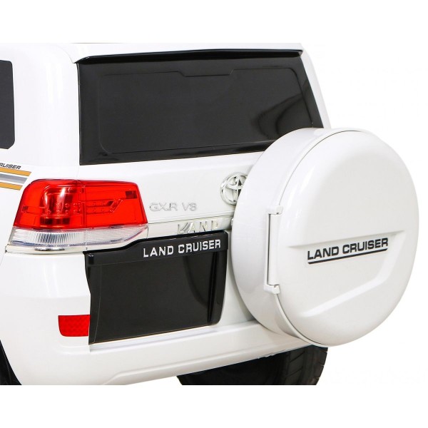 Джип на акумуляторі Toyota Land Cruiser, білий