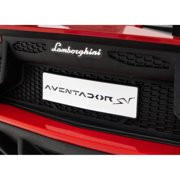 Автомобіль на акумуляторі двомісний Lamborghini Aventador SV Strong, червоний