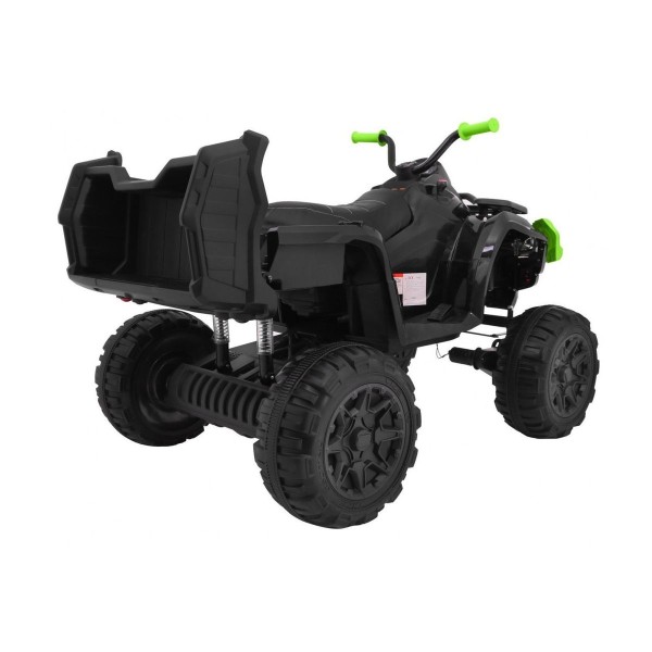 Квадроцикл на акумулятор Ramiz 4x4 XL ATV, чорно-зелений