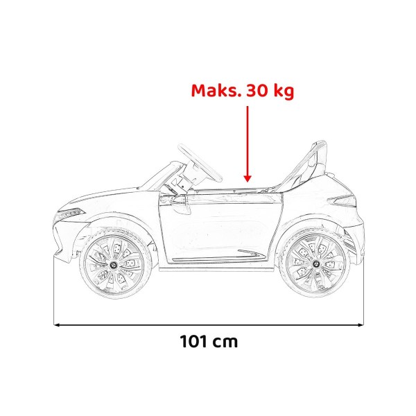 Автомобіль на акумуляторі Mercedes Benz AMG EQA, чорний