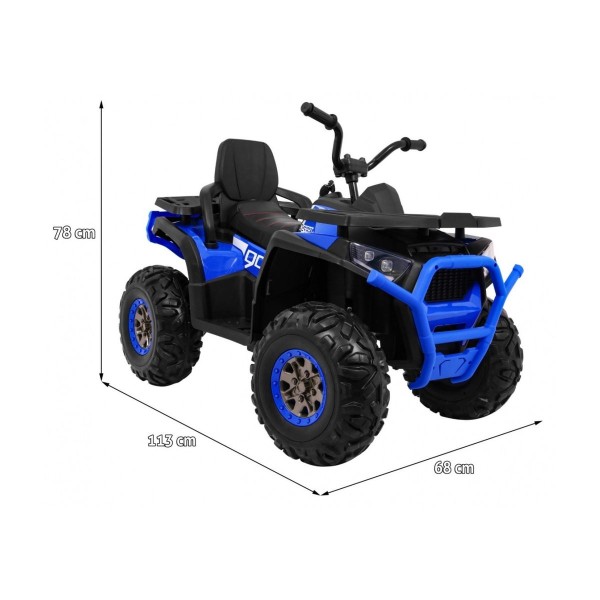Квадроцикл на акумулятор 4x4 Ramiz Quad ATV Desert, блакитний