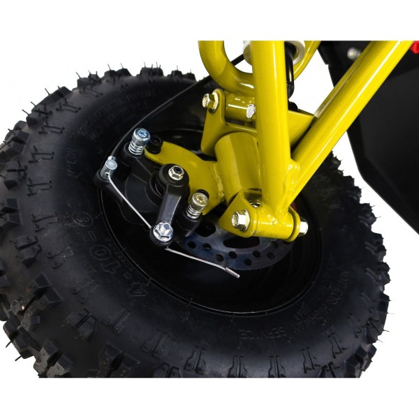 Квадроцикл 4x4 на акумулятор швидкісний 35км/год Quad Highper, жовтий