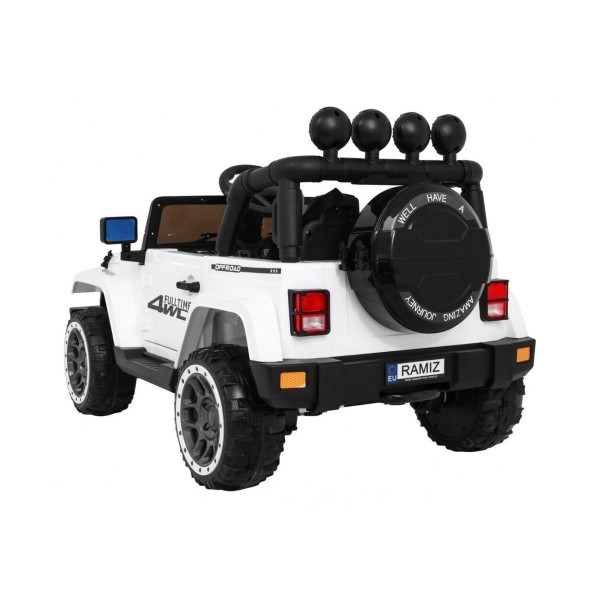 Джип на акумулятор 4x4 Ramiz Full Time 4WD, білий