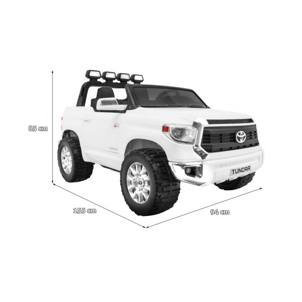 Джип на акумуляторі двомісний 4х2 Toyota Tundra XXL, білий