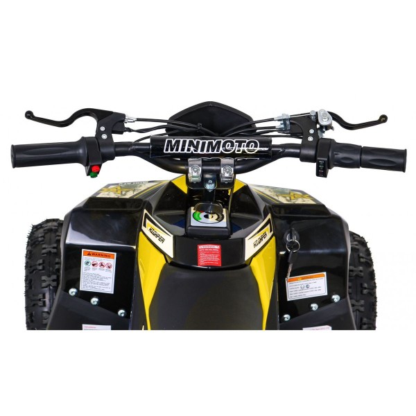 Квадроцикл 4x4 на акумулятор швидкісний 35км/год Quad Highper, жовтий