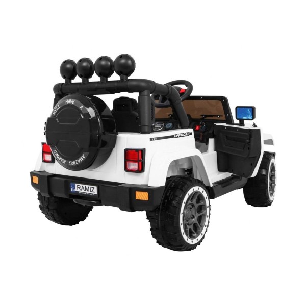 Джип на акумулятор 4x4 Ramiz Full Time 4WD, білий