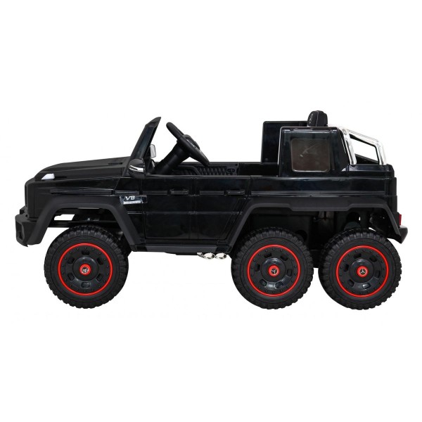 Джип на акумуляторі 4x6 шестиколісний Mercedes G63 AMG, чорний
