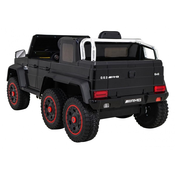Джип на акумуляторі 4x6 шестиколісний Mercedes G63 AMG, чорний