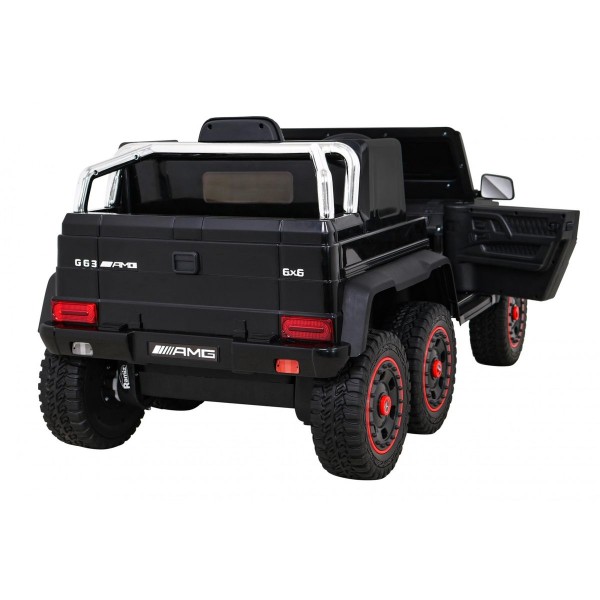 Джип на акумуляторі 4x6 шестиколісний Mercedes G63 AMG, чорний