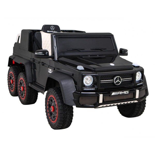 Джип на акумуляторі 4x6 шестиколісний Mercedes G63 AMG, чорний