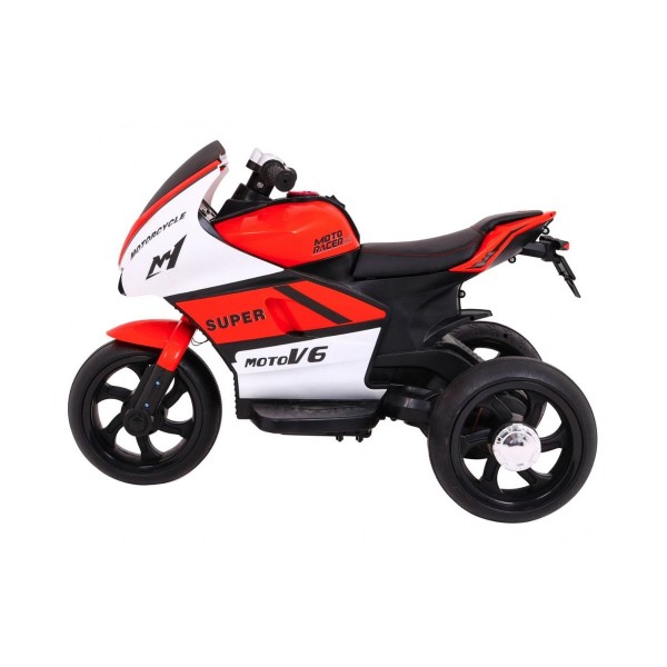 Мотоцикл триколісний на акумуляторі Ramiz SUPER Motorcycle, червоний