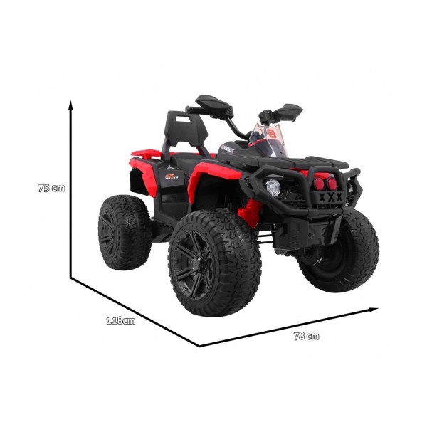 Квадроцикл на акумулятор Ramiz Quad Maverick 4x4, червоний