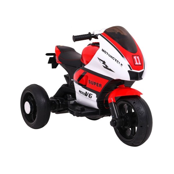 Мотоцикл триколісний на акумуляторі Ramiz SUPER Motorcycle, червоний