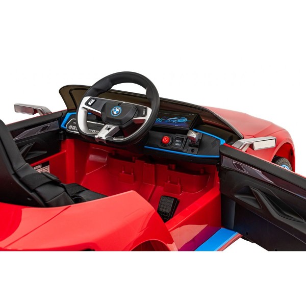 Автомобіль на акумуляторі BMW i4, червоний