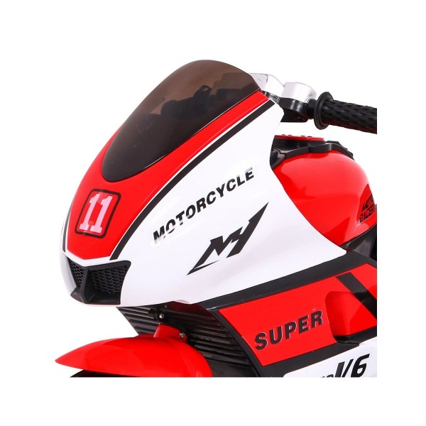 Мотоцикл триколісний на акумуляторі Ramiz SUPER Motorcycle, червоний