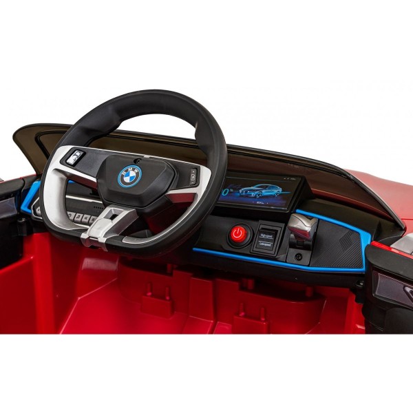 Автомобіль на акумуляторі BMW i4, червоний
