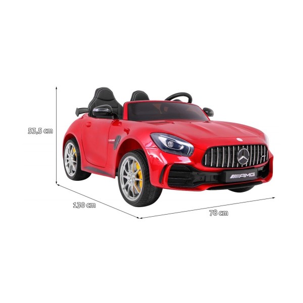 Автомобіль на акумуляторі 4x4 Mercedes-Benz GT R, лакований, червоний