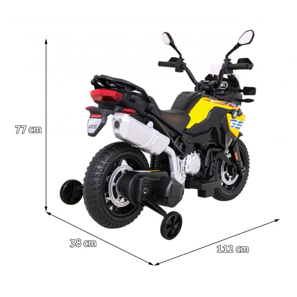 Мотоцикл на акумуляторі BMW F850 GS, жовтий